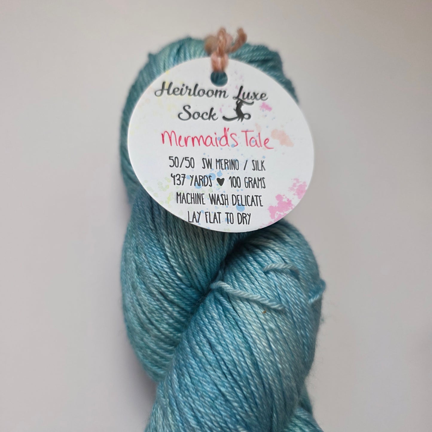 White Whisker Studios Heirloom Luxe sock with silk