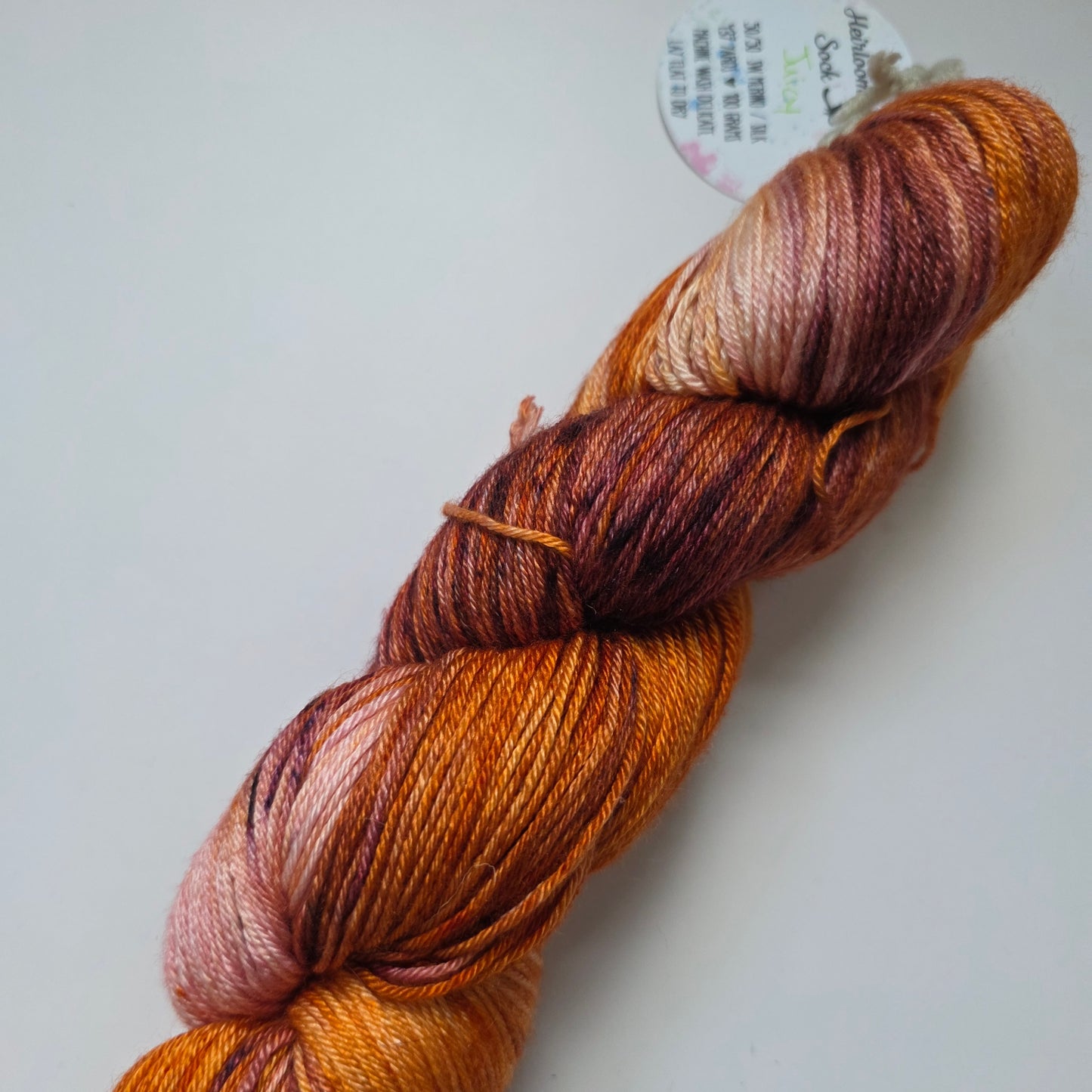 White Whisker Studios Heirloom Luxe sock with silk