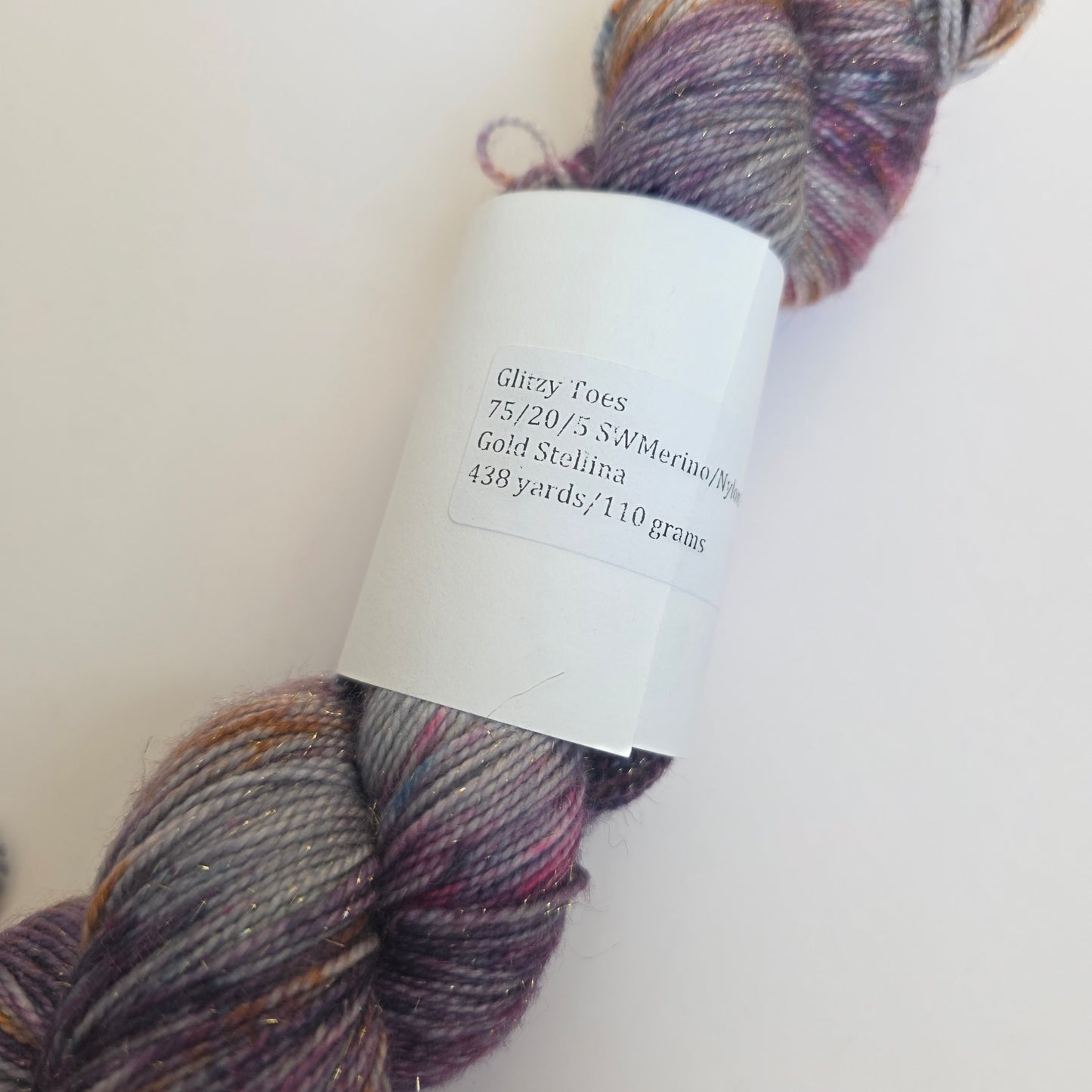 Legacy fiber arts glitzy toes with stellina/sparkle