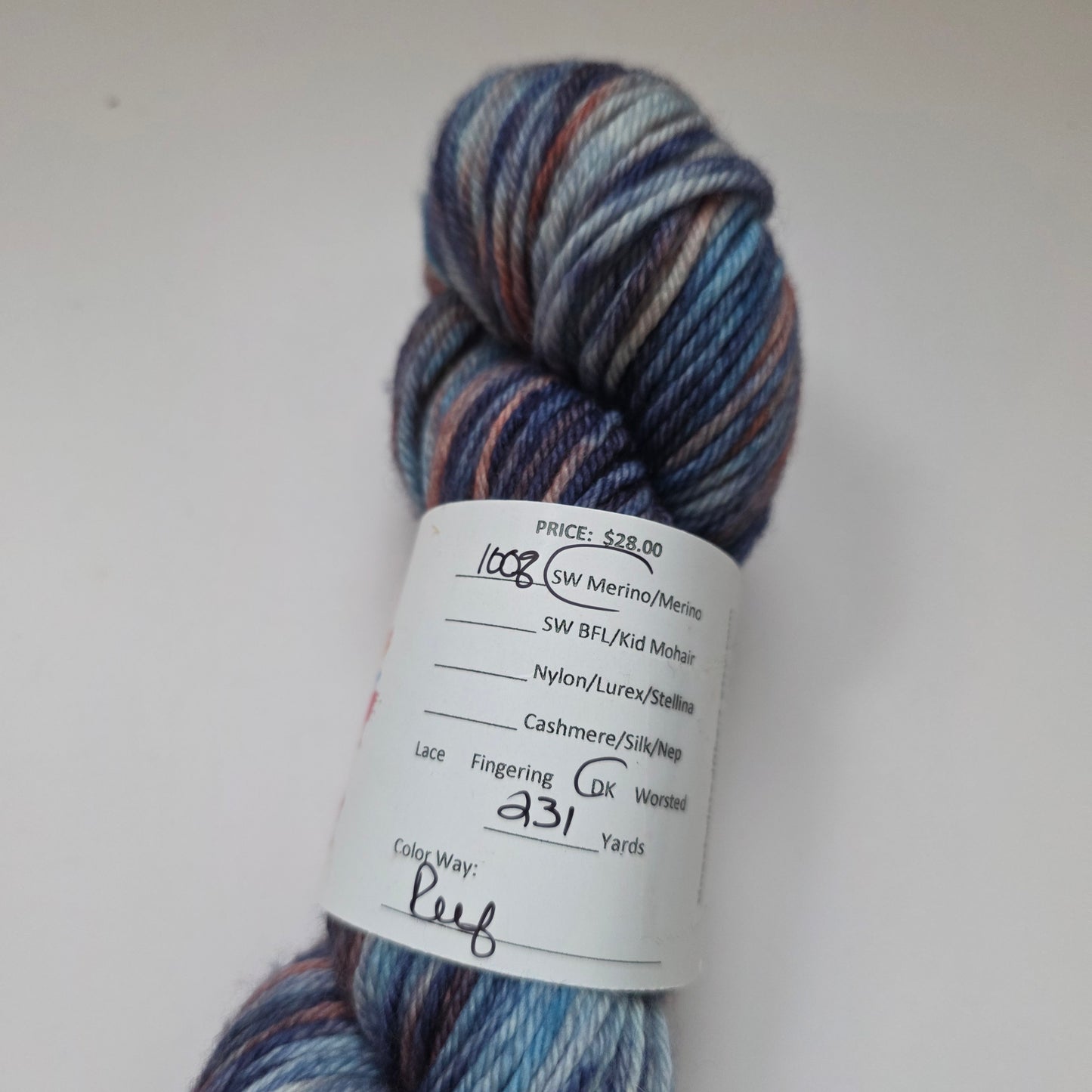 Tina's Twisted Fibers, Reef - DK Superwash Merino Yarn
