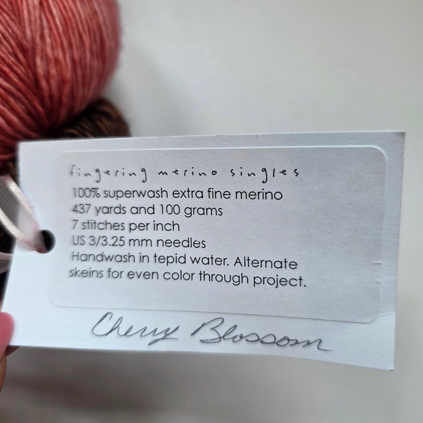 Sundara Single fingering - Cherry Blossom