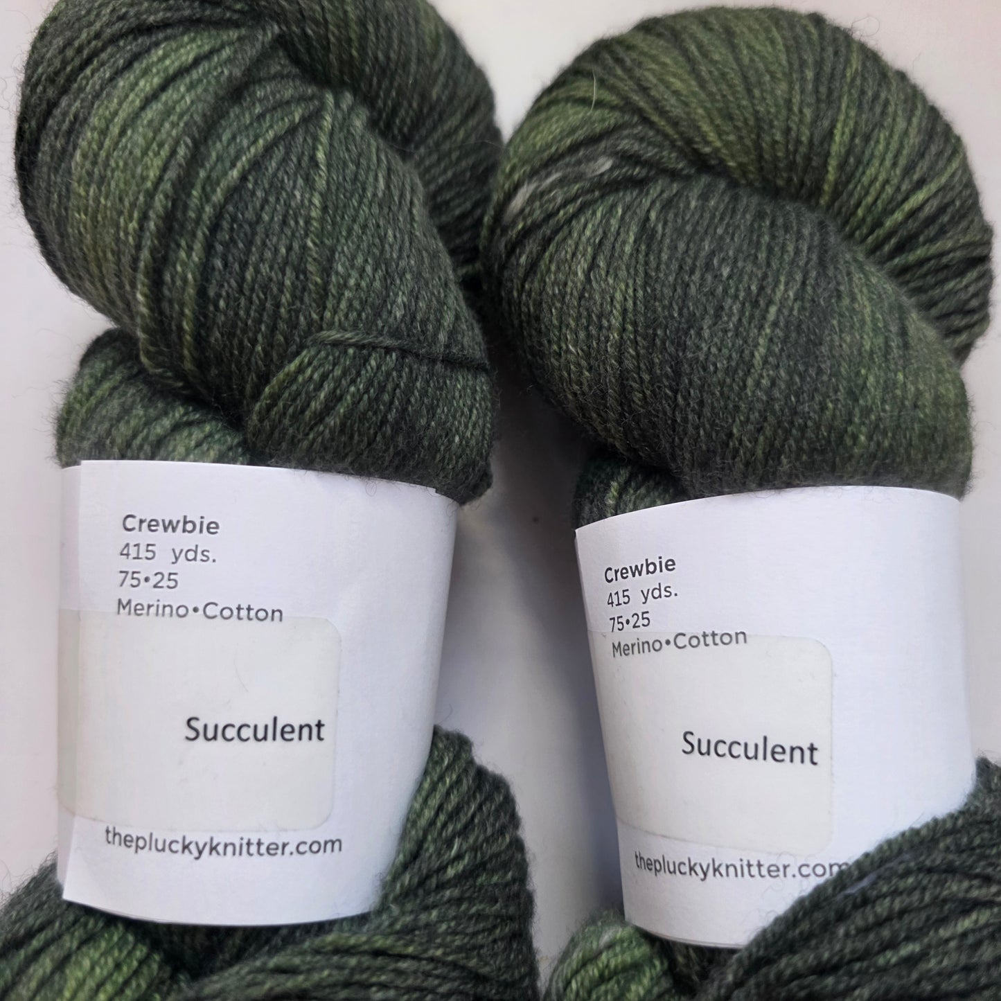 Plucky Knitter Crewbie Fingering , Succulent