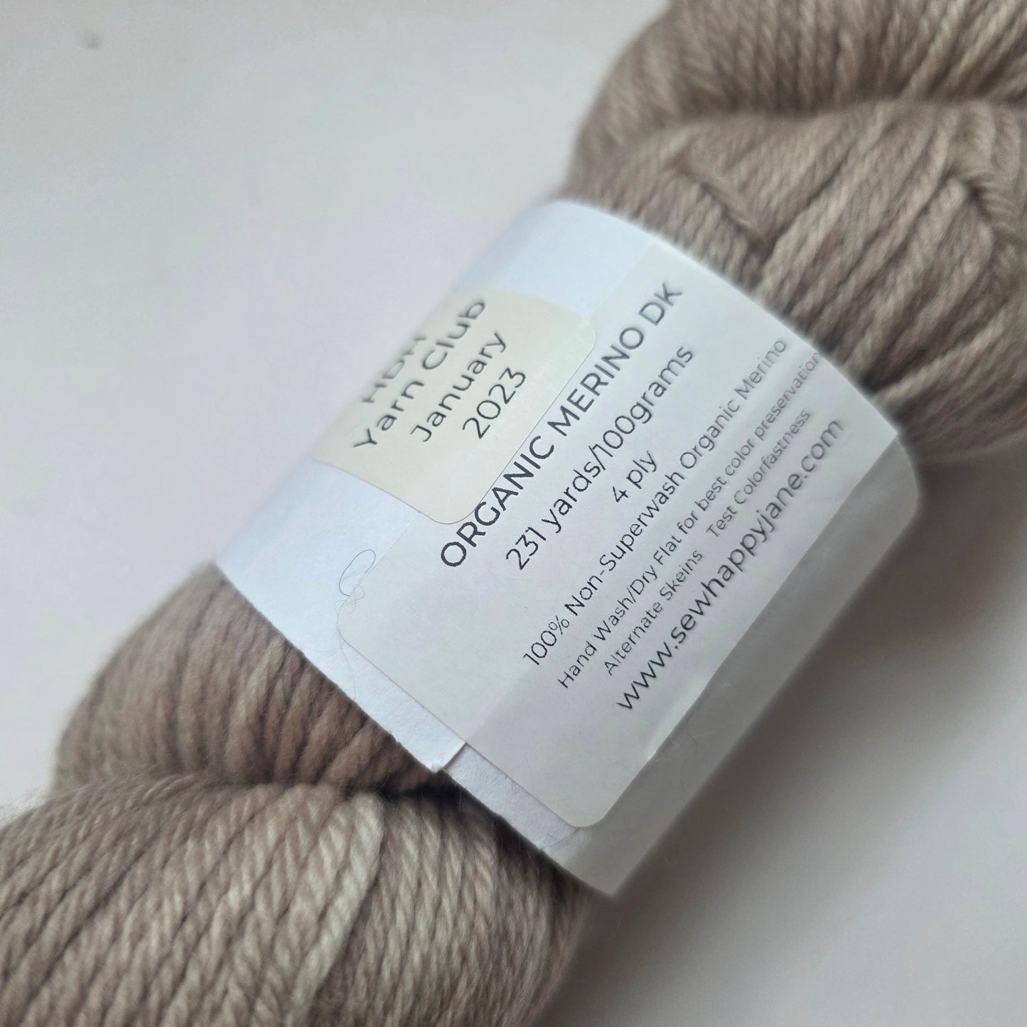 Sew Happy Jane Happy Yarn Club - Organic Merino DK Yarn