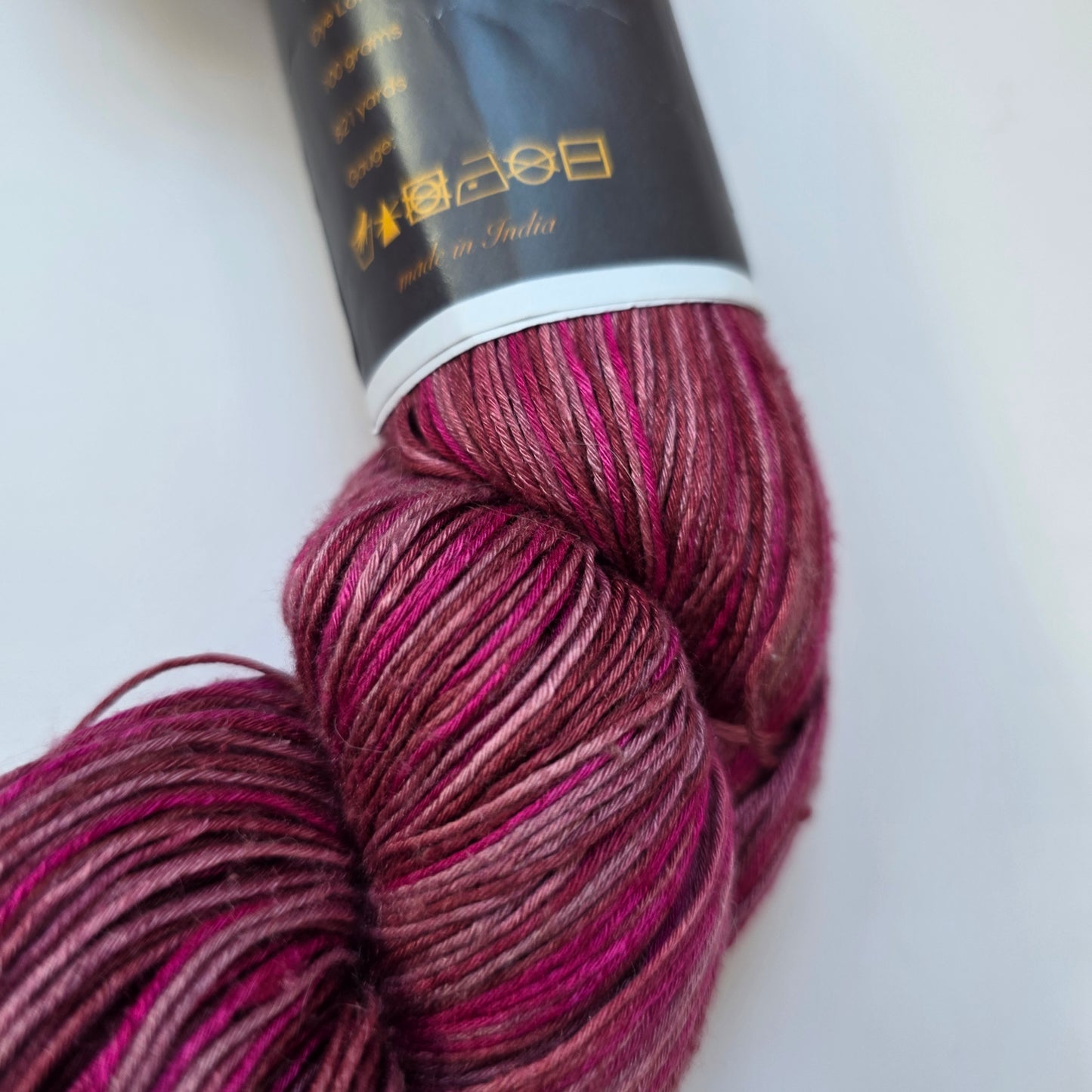 Vijay Fibers allegro rose 100% mulberry silk lace