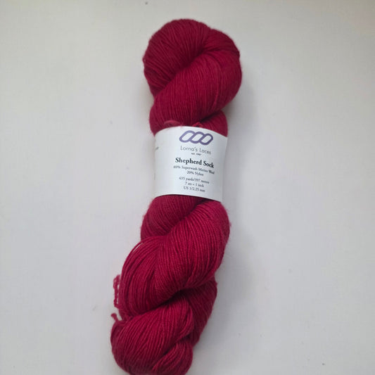 Bold Red - Lorna's Laces Shepherd Sock