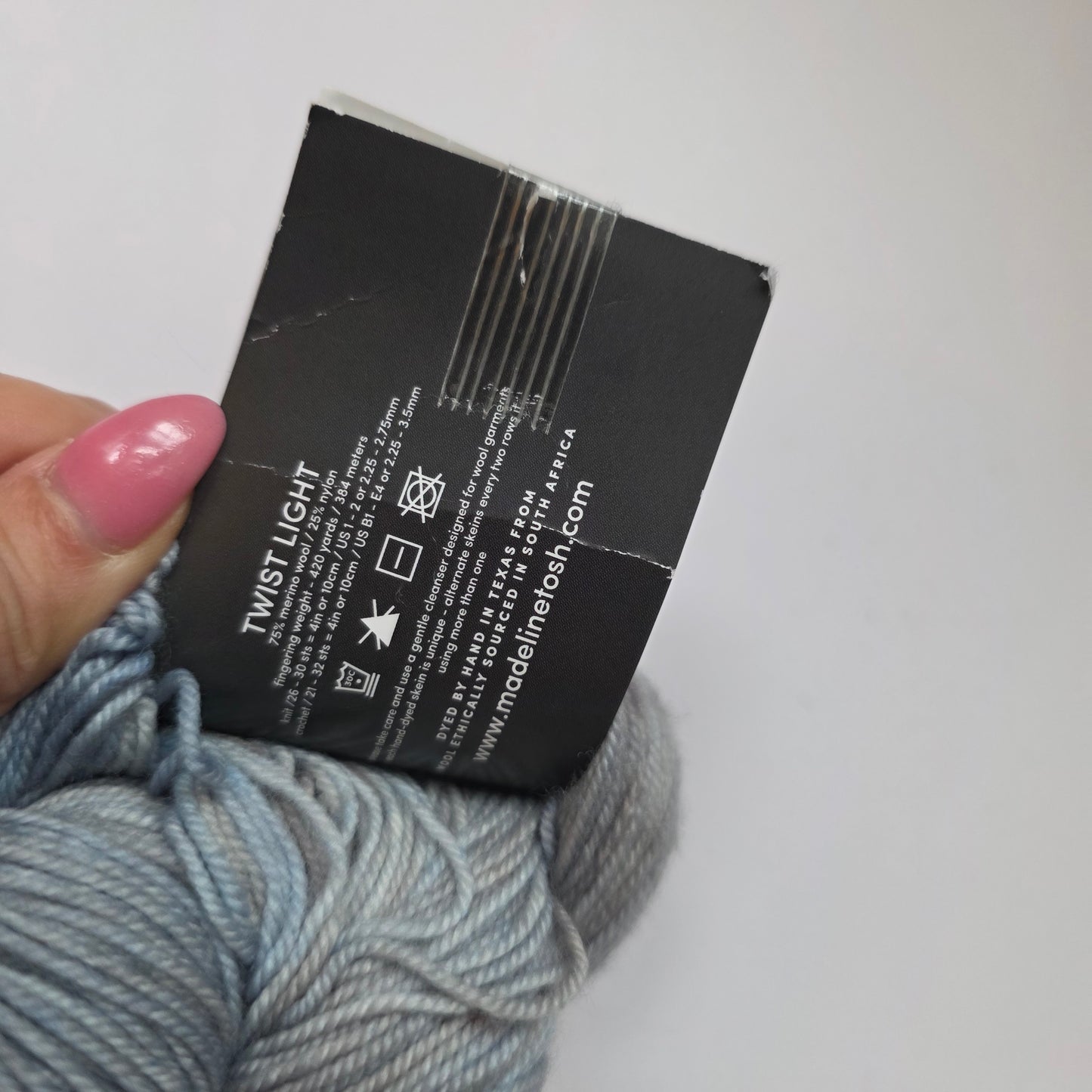 Madelinetosh Twist Light - Fallen Cloud