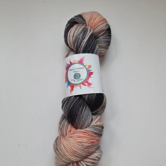 Sew Happy Yarn, Finely Twisted Fibers, Priscilla Peach - DK Superwash Merino Yarn