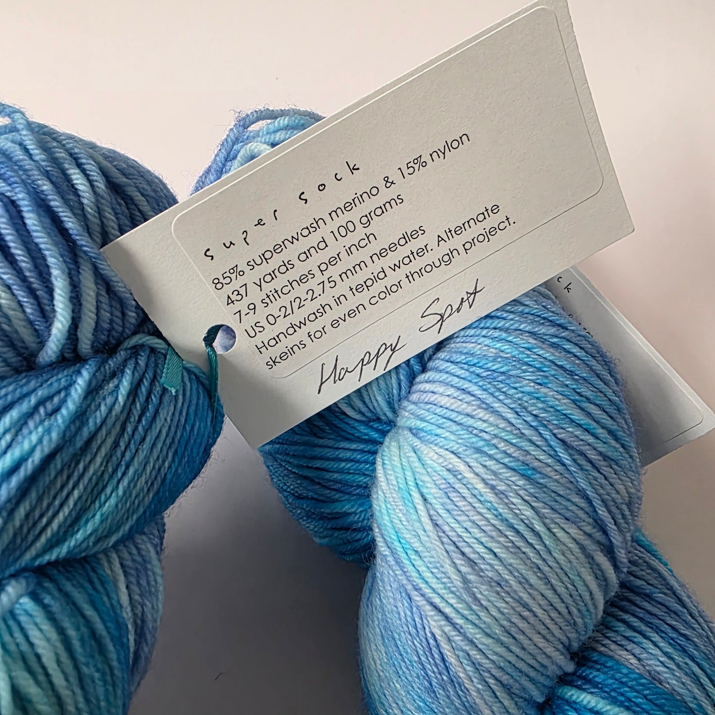 Sundara Super Sock fingering, happy spot