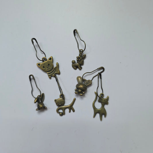 Stitch Markers cats and bunnies