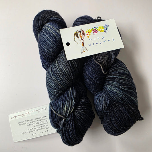 Sundara Super Sock fingering, where there is dark, there is light