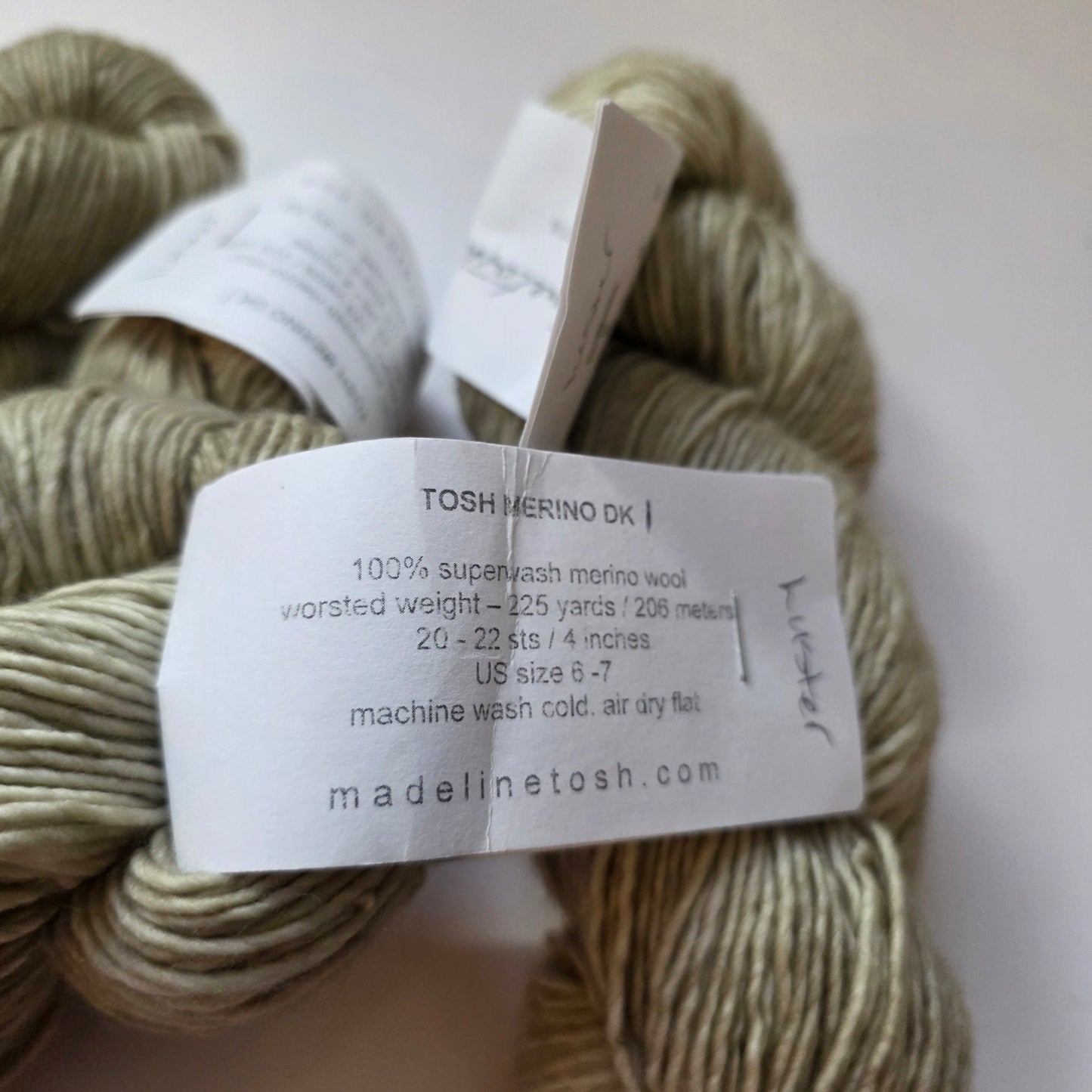Madelinetosh tosh merino DK, single ply