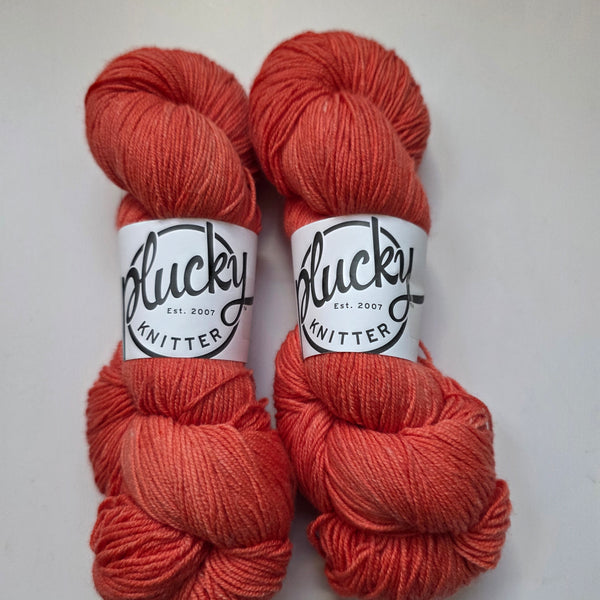 Plucky Knitter Crewbie Fingering , Campari