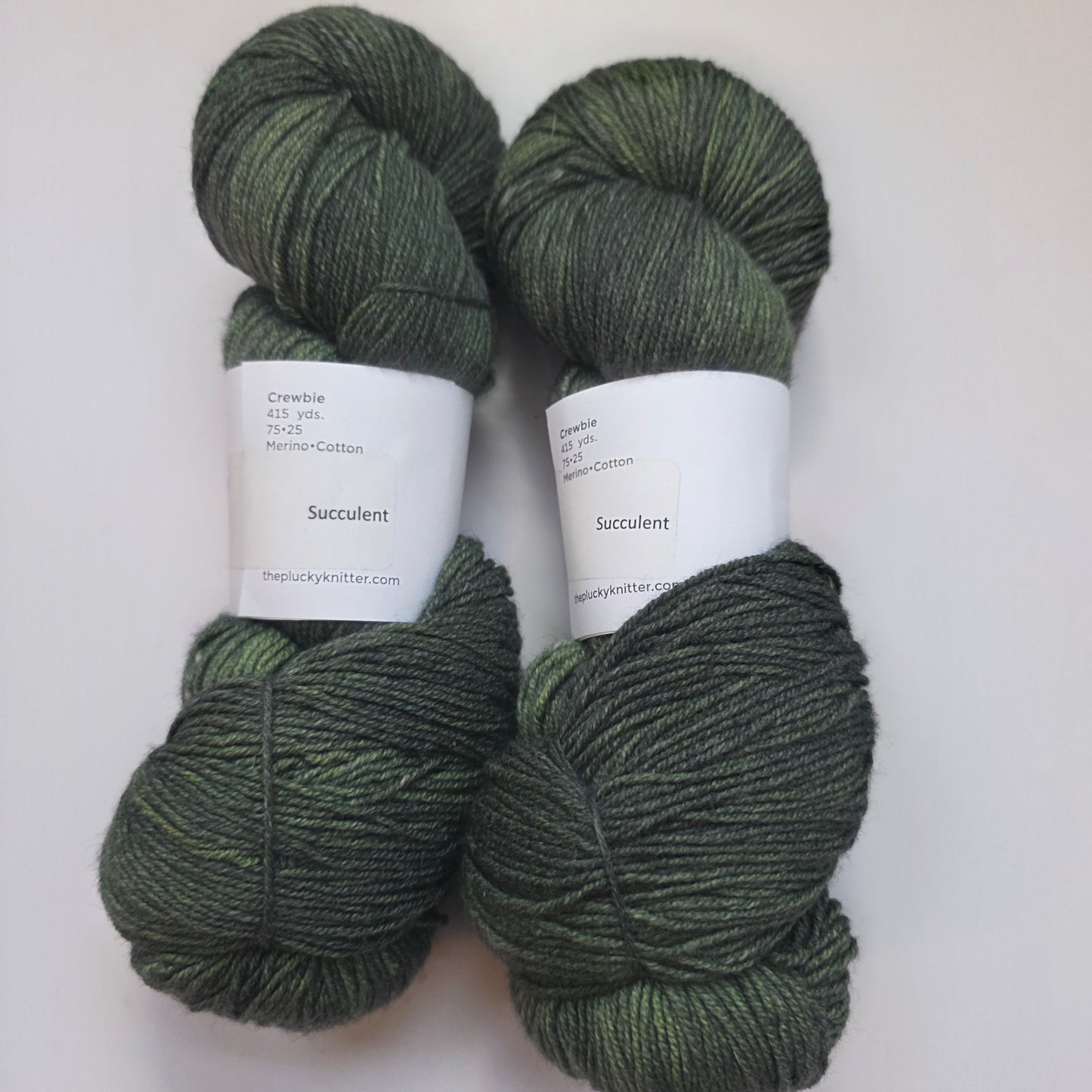 Plucky Knitter Crewbie Fingering , Succulent