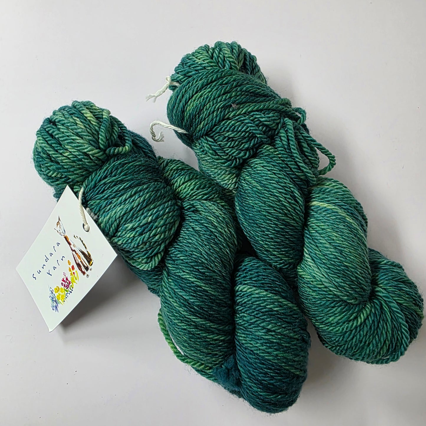 Sundara Yarn Extra Fine Aran Merino - The Emerald Valley