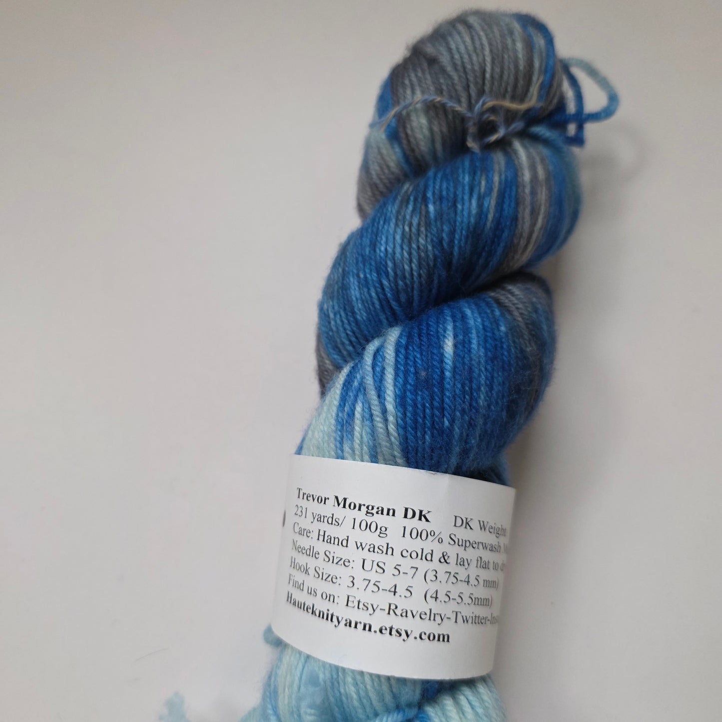 Haute Knit Yarn, Finest Hours - Trevor Morgan DK Superwash Merino Yarn