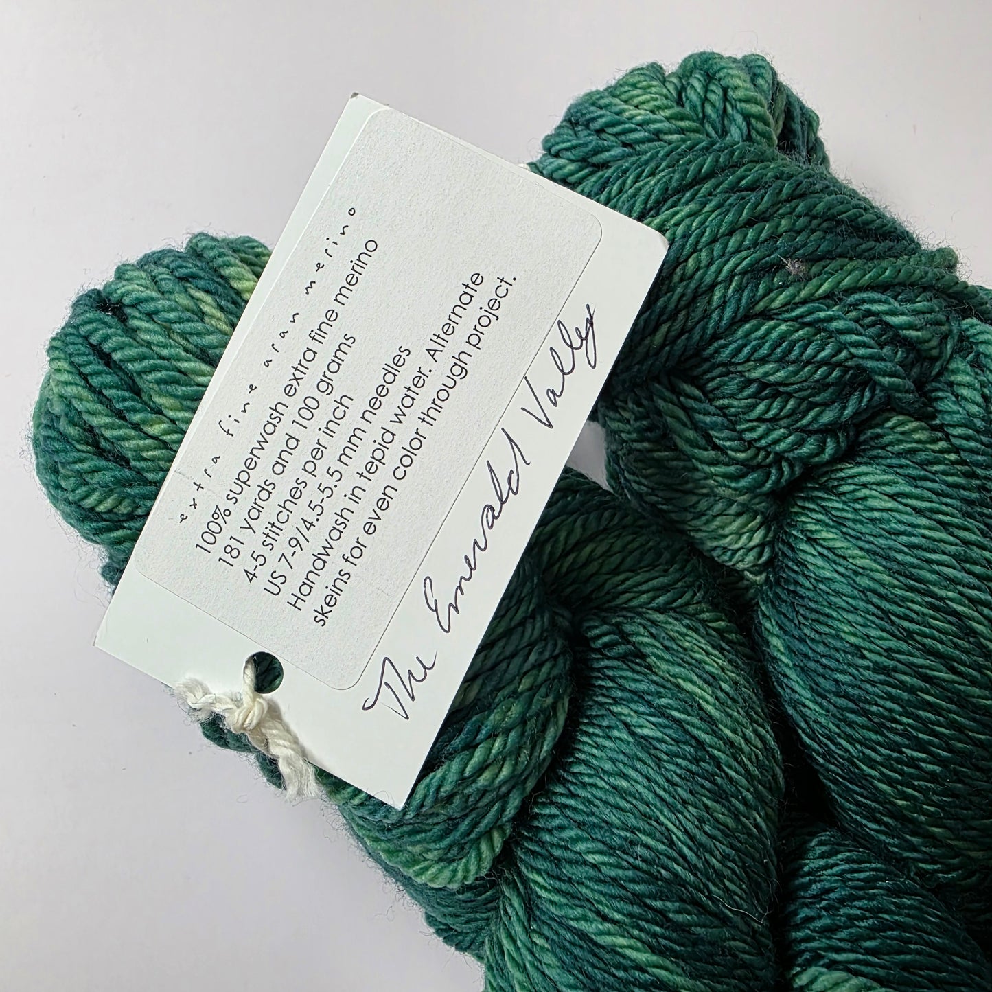 Sundara Yarn Extra Fine Aran Merino - The Emerald Valley