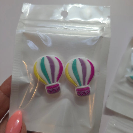 Rubber silicone knitting needle stopper hot air balloon